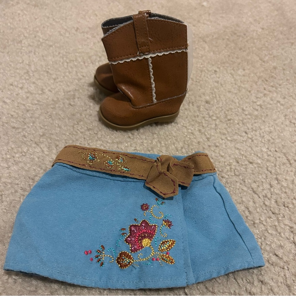 American girl Nikki skirt and boots